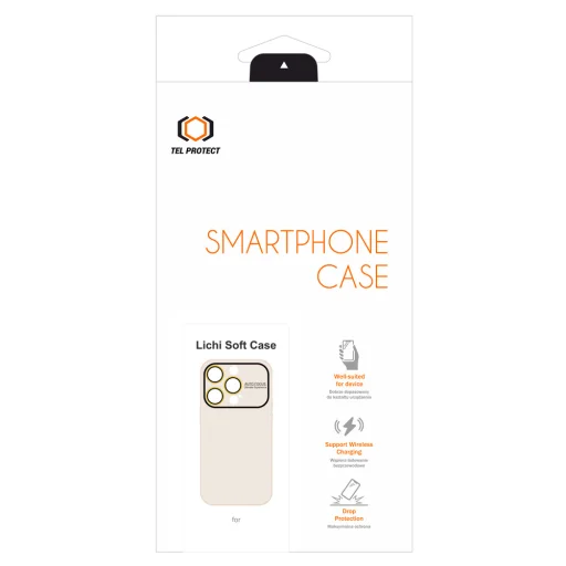 Tel Protect Lichi Soft Case tok iPhone 15 Pro Max beige - 6