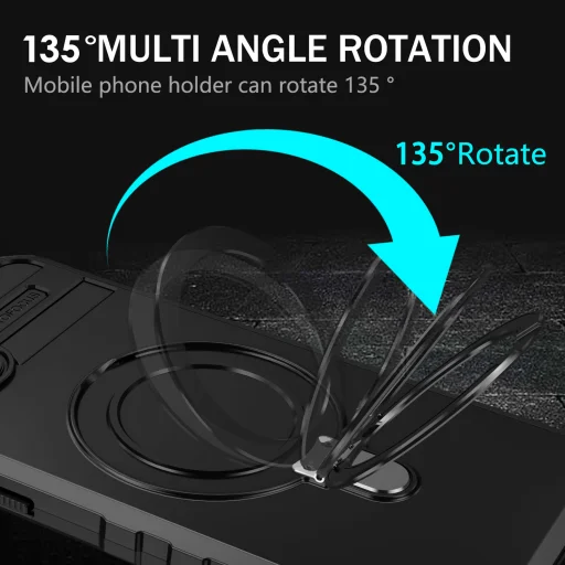 Tel Protect Armor Magsafe Metal Ring tok iPhone 15 Plus fekete - 8