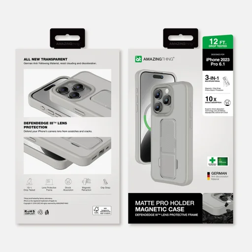 Amazing Thing Matte Pro Mag Tok 12FT IP156.1PMPGY iPhone 15 Pro titanium - 11