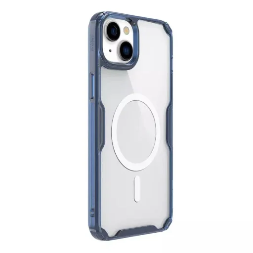 Nillkin Nature Pro Magnetic TPU tok iPhone 15 Plus átlátszó-kék - 4