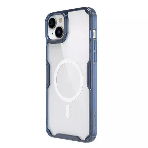 Nillkin Nature Pro Magnetic TPU tok iPhone 15 Plus átlátszó-kék - 6