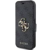 Original GUESS fliptok 4G Metal Logo GUBKP15L4GMGGR iPhone 15 Pro szürke tok thumbnail
