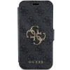 Original GUESS fliptok 4G Metal Logo GUBKP15L4GMGGR iPhone 15 Pro szürke tok thumbnail