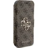 Original Case GUESS fliptok 4G Metal Logo GUBKP15L4GMGBR iPhone 15 Pro tok barna thumbnail