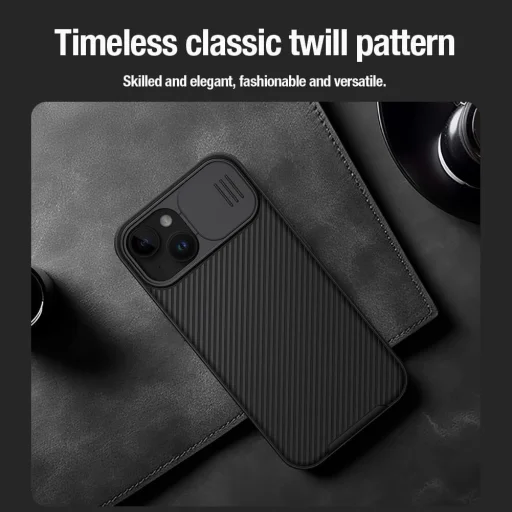 Nillkin CamShield Pro Mágneses tok iPhone 15 Plus fekete - 18