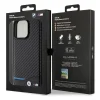  iPhone 15 Pro Max fekete Original Case BMW Leather Carbon BMHCP15X22NBCK tok thumbnail
