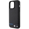  iPhone 15 Pro Max fekete Original Case BMW Leather Carbon BMHCP15X22NBCK tok thumbnail