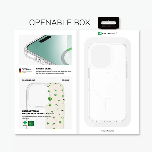 Amazing Thing Minimal Magsafe Tok 6.6FT IP156.7PMMINCL iPhone 15 Pro Max átlátszó - 10