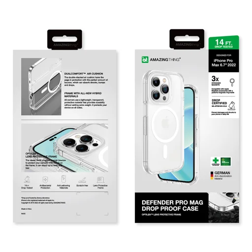 Amazing Thing Minimal Magsafe Tok 6.6FT IP156.7PMMINCL iPhone 15 Pro Max átlátszó - 11