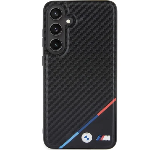 Original Case BMW hardcase Carbon Tricolor Line MagSafe BMHMS24S23PUDTK Samsung Galaxy S24 tok - 3