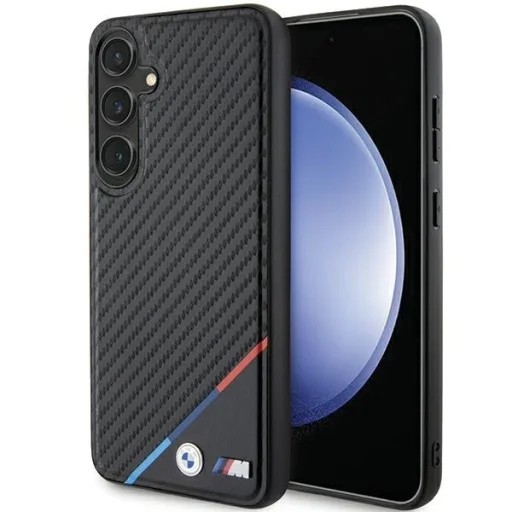 Original Case BMW hardcase Carbon Tricolor Line MagSafe BMHMS24S23PUDTK Samsung Galaxy S24 tok - 1