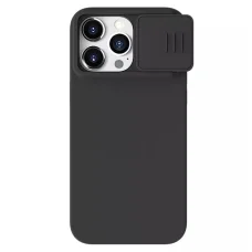 Nillkin CamShield Silky Silicone tok iPhone 15 Plus fekete