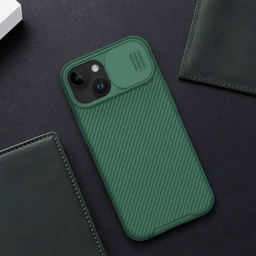 Nillkin CamShield Pro PC+TPU tok iPhone 15 Plus zöld - 13