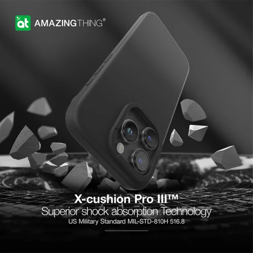 Amazing Thing Smoothie Magsafe tok 8FT IP156.7PSMBK iPhone 15 Pro Max fekete - 9