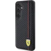 Original FERRARI keménytok Carbon Printed Line FEHCS24SN3DUR Samsung Galaxy S24 Black tok thumbnail