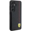 Original FERRARI keménytok Carbon Printed Line FEHCS24SN3DUR Samsung Galaxy S24 Black tok thumbnail