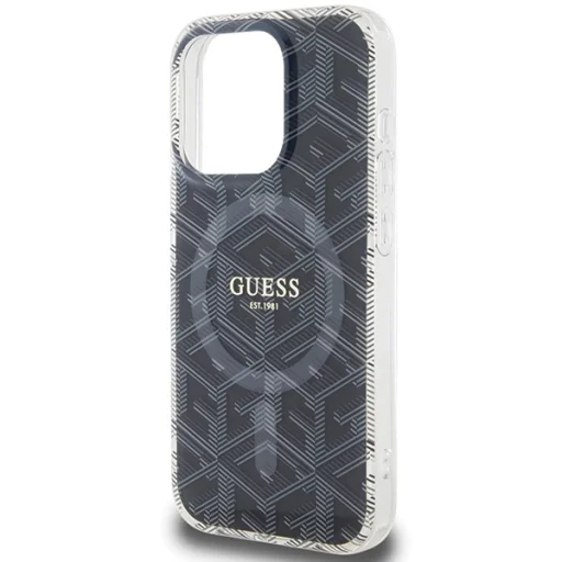 Original Guess IML GCube Magsafe GUHMP15XHGCUSTGK tok iPhone 15 Pro Max fekete - 6