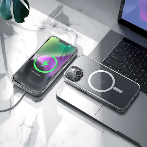 Borofone tok BI5 Ice Shield mágneses iPhone 15 Plus átlátszó - 7