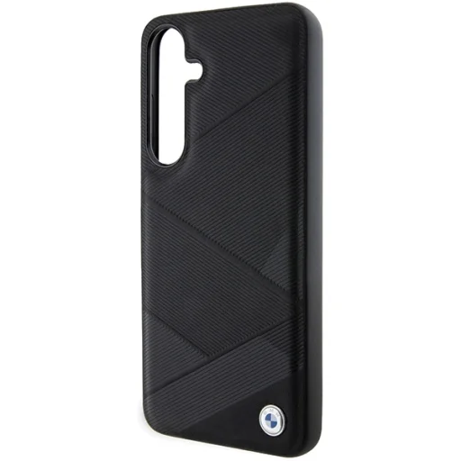 Original Case BMW hardcase Signature Leather Crossing Lines Pattern BMHCS24S23RCGPK for Samsung Galaxy S24 Black tok - 6