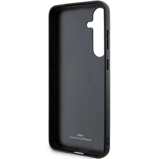 Original Case BMW hardcase Signature Leather Crossing Lines Pattern BMHCS24S23RCGPK for Samsung Galaxy S24 Black tok - 7