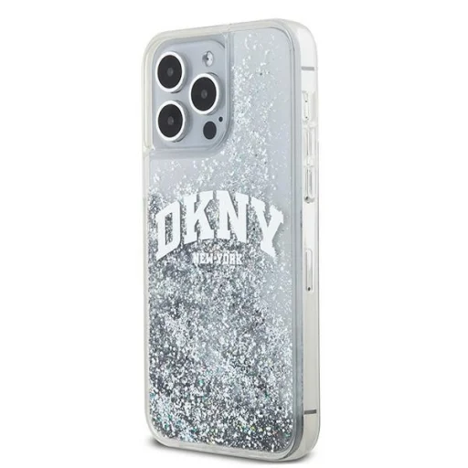 Original Case DKNY hardcase Liquid Glitter Big Logo DKHCP15LLBNAET for iPhone 15 Pro fehér tok - 2