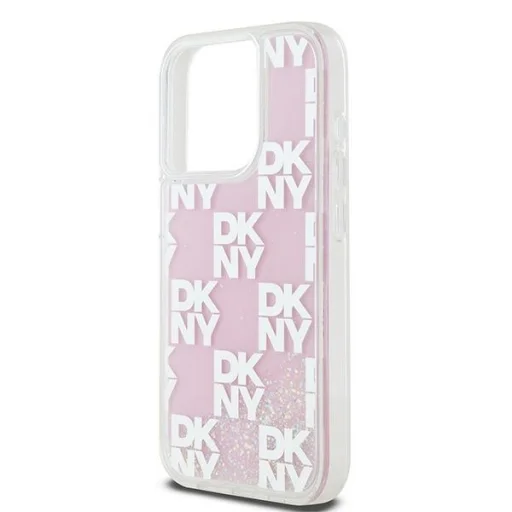 Original Case DKNY keménytok Liquid Glitter Multilogo DKHCP15LLCPEPP iPhone 15 Pro rózsaszín tok - 6