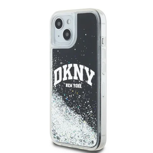 DKNY Original kemény tok, Liquid Glitter Big Logo DKHCP15MLBNAEK iPhone 15 Plus fekete tok - 2