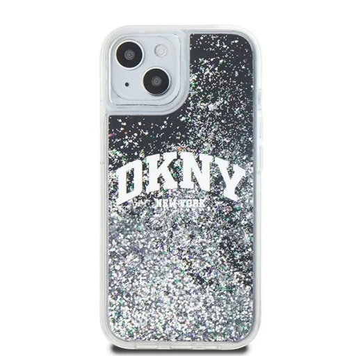 DKNY Original kemény tok, Liquid Glitter Big Logo DKHCP15MLBNAEK iPhone 15 Plus fekete tok - 3