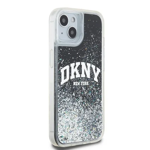 DKNY Original kemény tok, Liquid Glitter Big Logo DKHCP15MLBNAEK iPhone 15 Plus fekete tok - 4