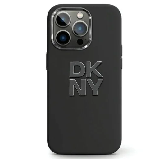 Eredeti DKNY keménytok Liquid Silicone Metal Logo DKHCP15MSMCBSK iPhone 14 Plus/15 Plus fekete tok - 1