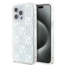 Original Case DKNY hardcase Liquid Glitter Multilogo DKHCP15XLCPEPT tok iPhone 15 Pro Max fehér