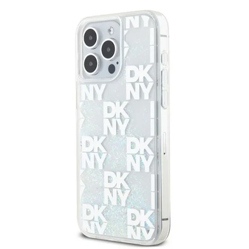 Original Case DKNY hardcase Liquid Glitter Multilogo DKHCP15XLCPEPT tok iPhone 15 Pro Max fehér - 2