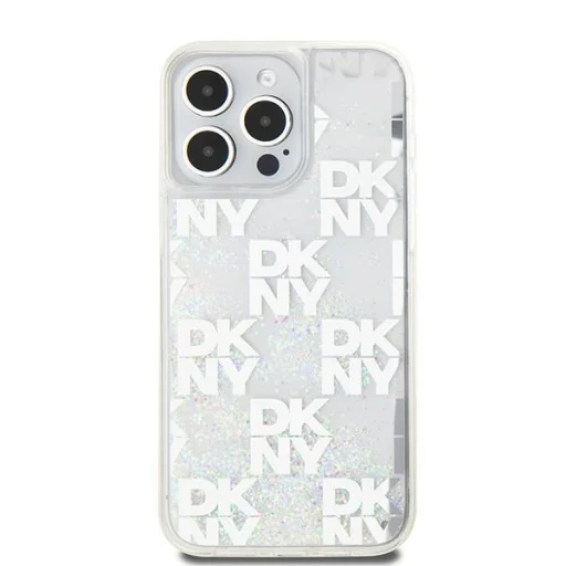 Original Case DKNY hardcase Liquid Glitter Multilogo DKHCP15XLCPEPT tok iPhone 15 Pro Max fehér - 3
