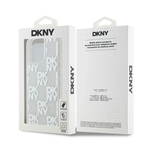 Original Case DKNY hardcase Liquid Glitter Multilogo DKHCP15XLCPEPT tok iPhone 15 Pro Max fehér - 8