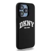 Eredeti DKNY kemény tok folyékony szilikon fehér nyomtatott logóval MagSafe DKHMP14LSNYACH iPhone 14 Pro fekete tok thumbnail