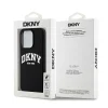 Eredeti DKNY kemény tok folyékony szilikon fehér nyomtatott logóval MagSafe DKHMP14LSNYACH iPhone 14 Pro fekete tok thumbnail