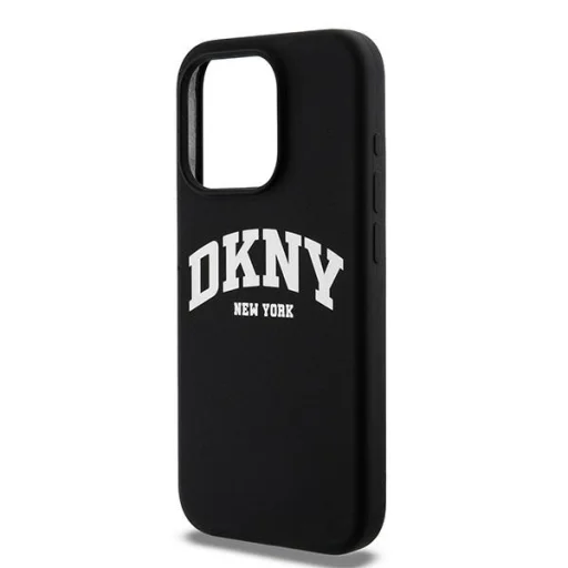 Eredeti DKNY kemény tok folyékony szilikon fehér nyomtatott logóval MagSafe DKHMP14LSNYACH iPhone 14 Pro fekete tok - 6