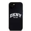 Original Case DKNY hardcase Liquid Silicone White Printed Logo MagSafe DKHMP15MSNYACH iPhone 14 Plus/15 Plus tok fekete - 3