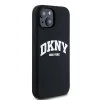 Original Case DKNY hardcase Liquid Silicone White Printed Logo MagSafe DKHMP15MSNYACH iPhone 14 Plus/15 Plus tok fekete - 4