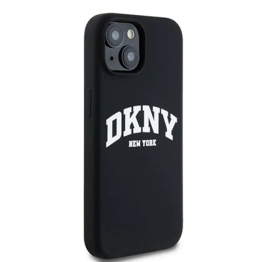 Original Case DKNY hardcase Liquid Silicone White Printed Logo MagSafe DKHMP15MSNYACH iPhone 14 Plus/15 Plus tok fekete - 4