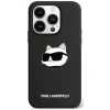  iPhone 15 Pro Fekete Original Pouch KARL LAGERFELD hardcase Szilikon Choupette Head MagSafe KLHMP15LSCHPPLK tok - 1