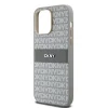 Original Case DKNY kemény tok bőr Mono Stripe & Metal Logo DKHCP14XPRTHSLE iPhone 14 Pro Max bézs tok thumbnail