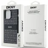Eredeti DKNY kemény tok bőr Mono Stripe & fém logóval iPhone 14 Pro Max fekete thumbnail