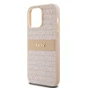 Original Case DKNY kemény tok bőr Mono Stripe & fém logó DKHCP14XPRTHSLP iPhone 14 Pro Max rózsaszín tok thumbnail