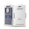 Eredeti DKNY kemény bőrtok Mono Stripe & Metal Logo DKHCP15LPRTHSLB az iPhone 15 Pro-hoz, kék thumbnail