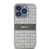 Original Case DKNY keménytok bőrből Mono Stripe és fém logóval DKHCP15XPRTHSLE iPhone 15 Pro Max bézs tok - 3