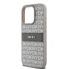Original Case DKNY keménytok bőrből Mono Stripe és fém logóval DKHCP15XPRTHSLE iPhone 15 Pro Max bézs tok - 6