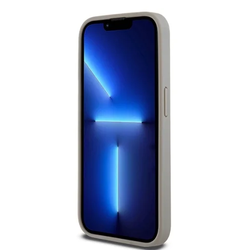 Original Case DKNY hardcase Bőr Mono Stripe & Fém Logó DKHCP15LPRTHSLE iPhone 15 Pro tok bézs - 5