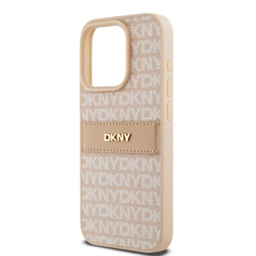 Original Case DKNY hardcase bőr Mono Stripe & Metal Logo DKHCP15LPRTHSLP tok iPhone 15 Pro rózsaszín - 6