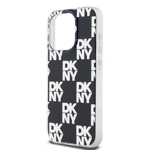 Original Case DKNY keménytok IML Checkered Mono Pattern DKHCP15XHDLCEK iPhone 15 Pro Max fekete tok - 6